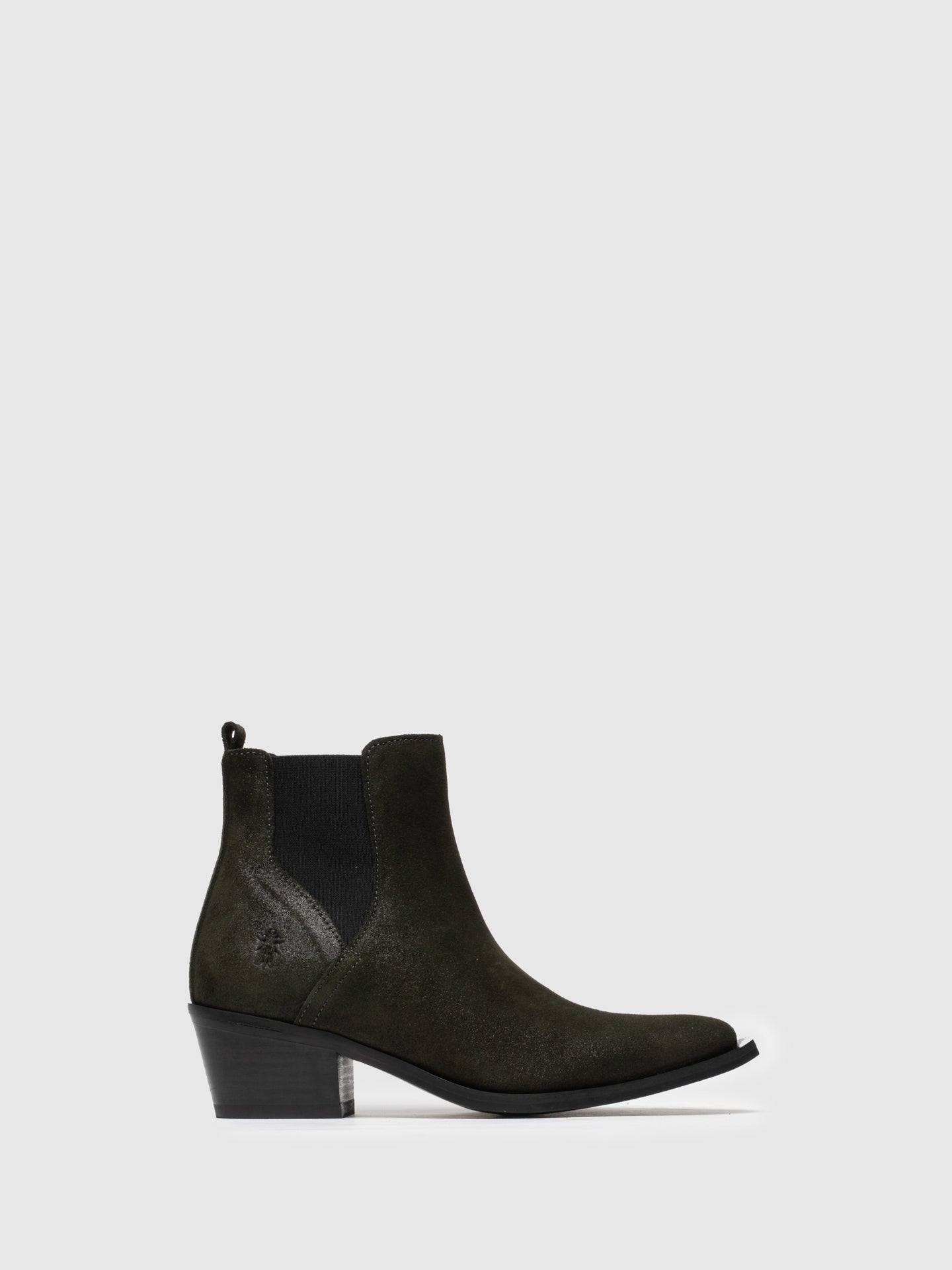 Fly London DarkGreen Chelsea Ankle Boots
